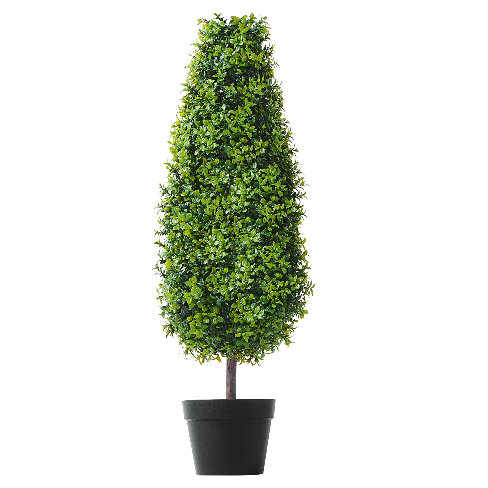 2 Pack 3' Artificial Boxwood Topiary Tree Plant UV Decor In/Outdoor_voghion.com